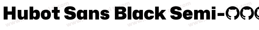 Hubot Sans Black Semi字体转换